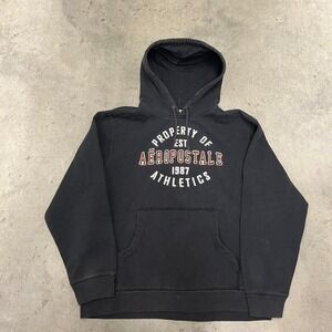 Vintage Y2K boxy embroidered logo boxy‎ oversized Aeropostale skater hoodie